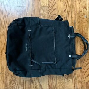 Sharpani Camden Black Backpack - hardly used. Approximately 15.5x13.5x4.5.